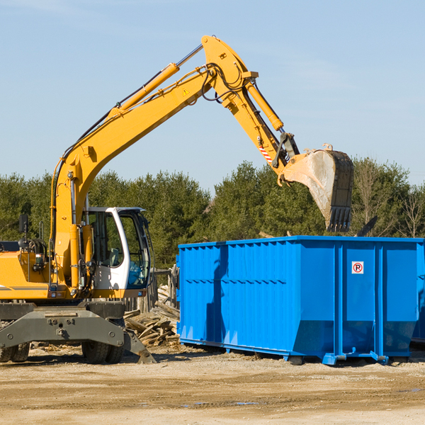 what happens if the residential dumpster is damaged or stolen during rental in Millers Creek